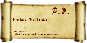 Pados Melinda névjegykártya